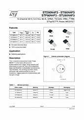 DataSheet STD90N4F3 pdf